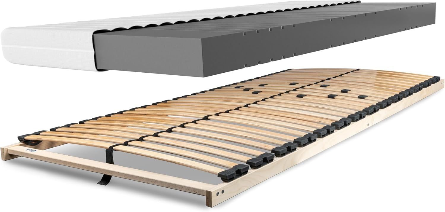 Matratzenset Betten-ABC KSP-500, 140 x 220 cm, H3 + Lattenrost Max 1 NV MZV