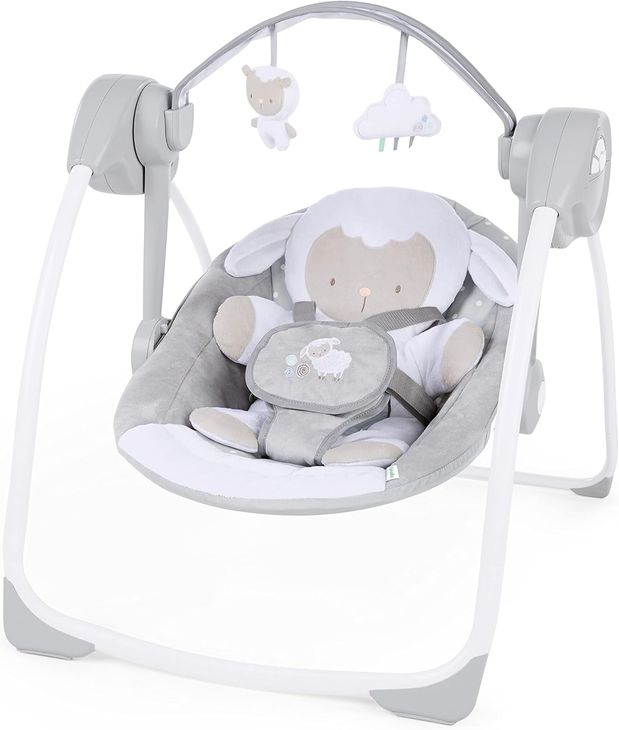 Ingenuity, tragbare Babyschaukel, Cuddle lamp - mit Melodien, Zeit- und Schaukeleinstellung