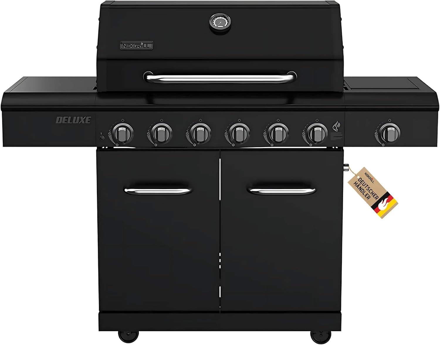 Nexgrill Gasgrill "Deluxe" mit Seitenkochfeld, schwarz,6+1 Brenner