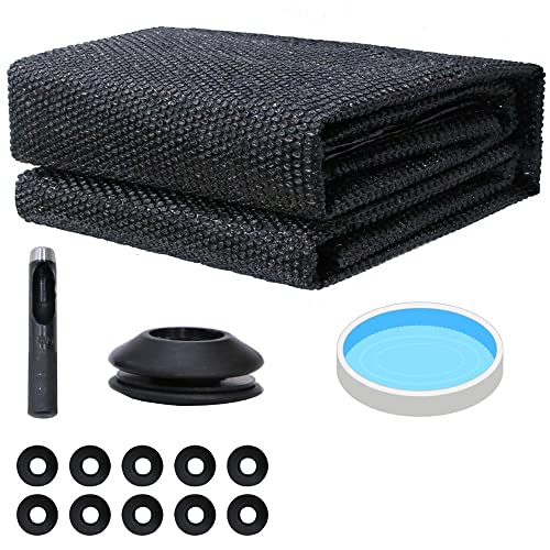 Solarfolie Solarheizung Abdeckplane Poolheizung Wärmeplane Schwarz 500cm