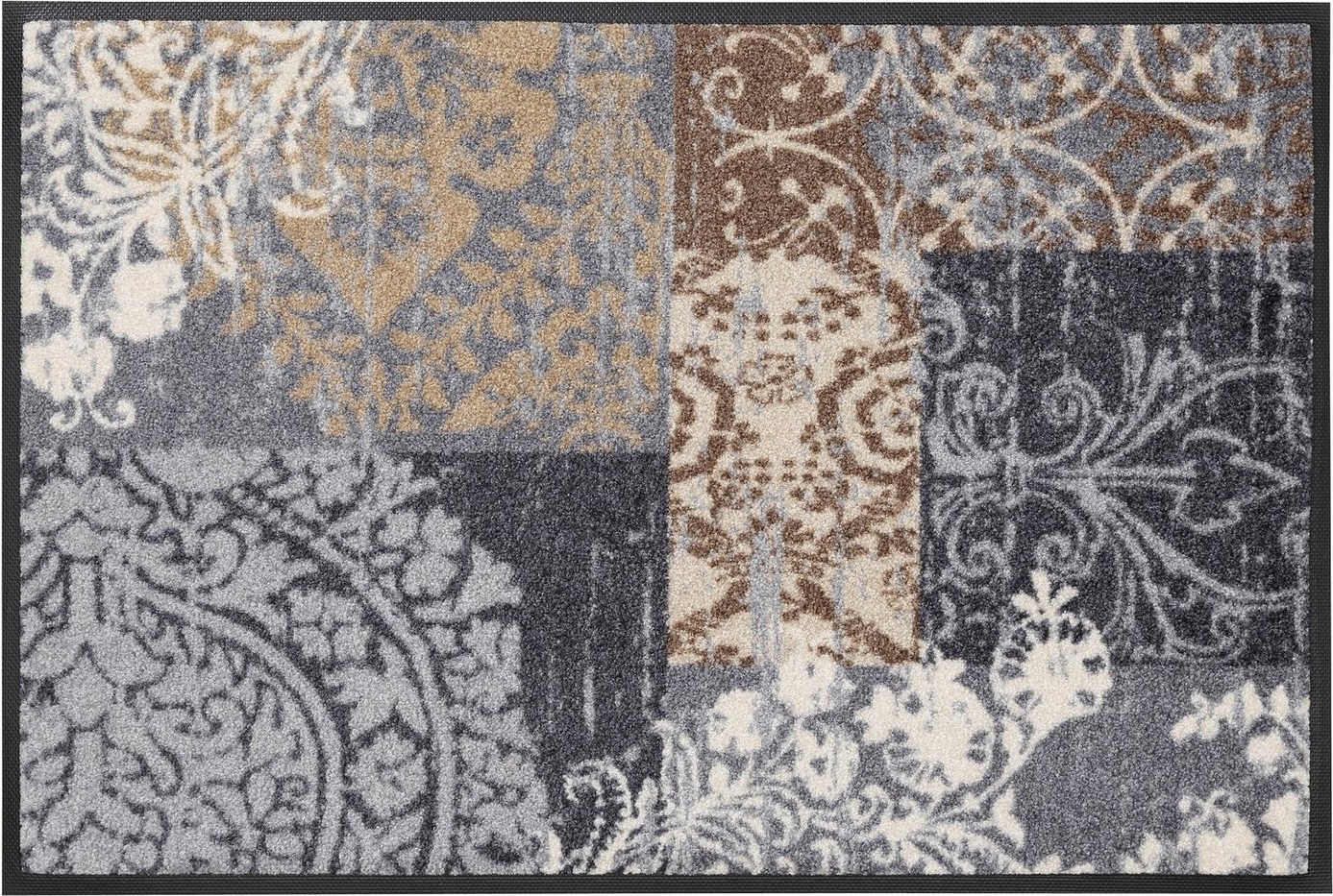 wash+dry by Kleen-Tex Fußmatte Armonia, rechteckig, Höhe: 7 mm, Schmutzfangmatte, Patchwork Design, Ornamente, rutschhemmend, waschbar