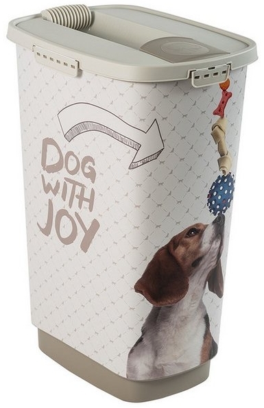 Rotho Tierfutterbehälter Cody 50 l für Hunde Dog with Joy