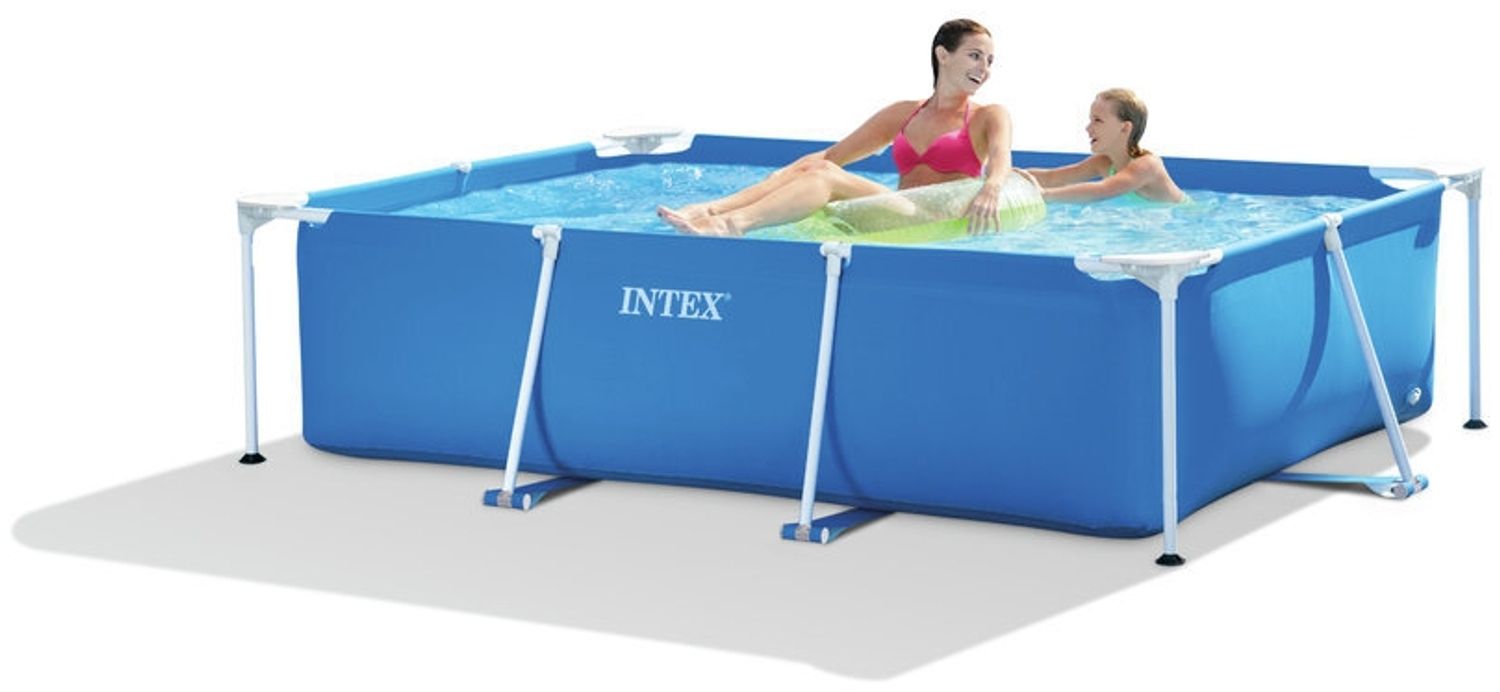 Intex 'Frame Swimming Pool Set Serie Family I', blau, 220 x 150 x 60 cm, rechteckig