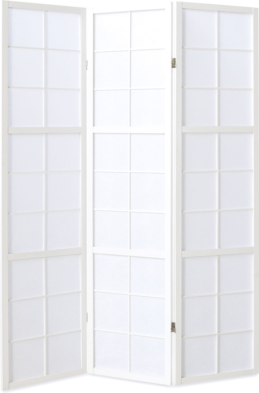 3fach Paravent Paravents Raumteiler Shoji weiß