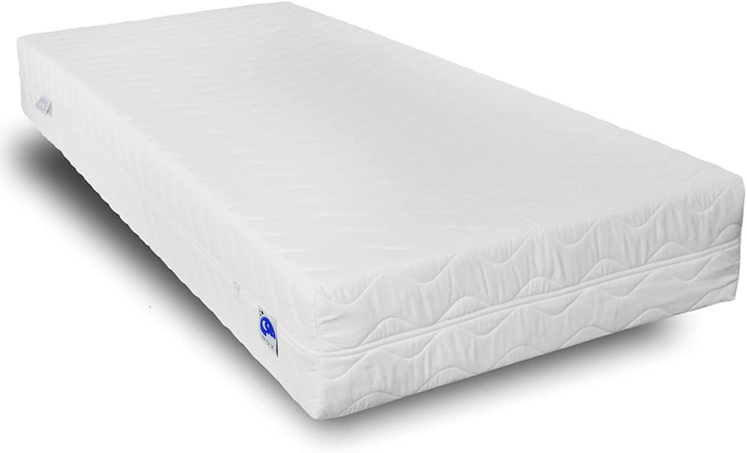 NOX Kaltschaum Matratze 120x200 H4 + H5 hart Comfort 18 cm | 30 Nächte Probeschlafen | Rollmatratze Komfortschaum Matratze | Wendematratze | Antibakterieller Bezug mit Reißverschluss