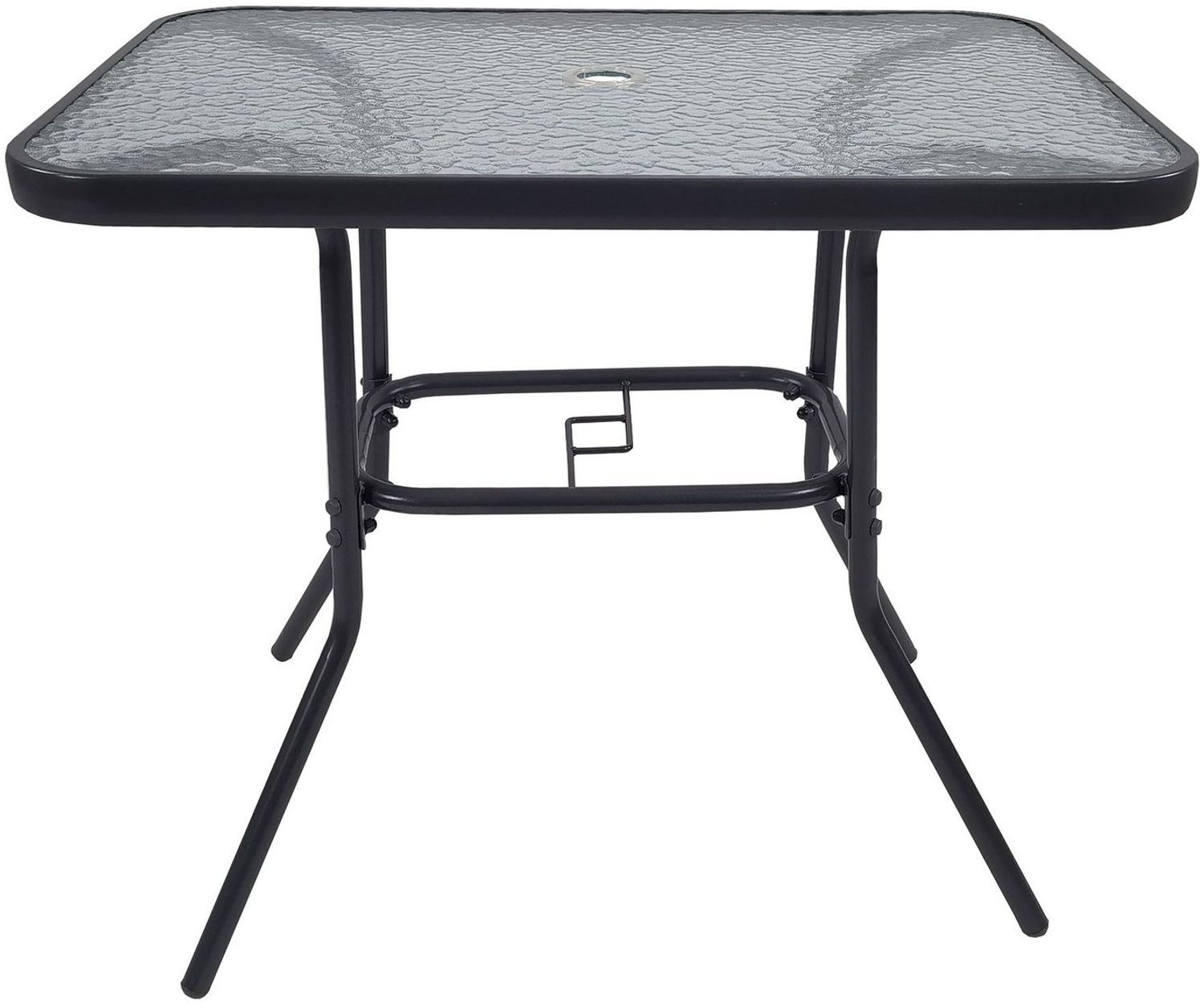 VCM Gartentisch Glas 917592 Klarglas H. 70 x B. 80 x T. 55 cm