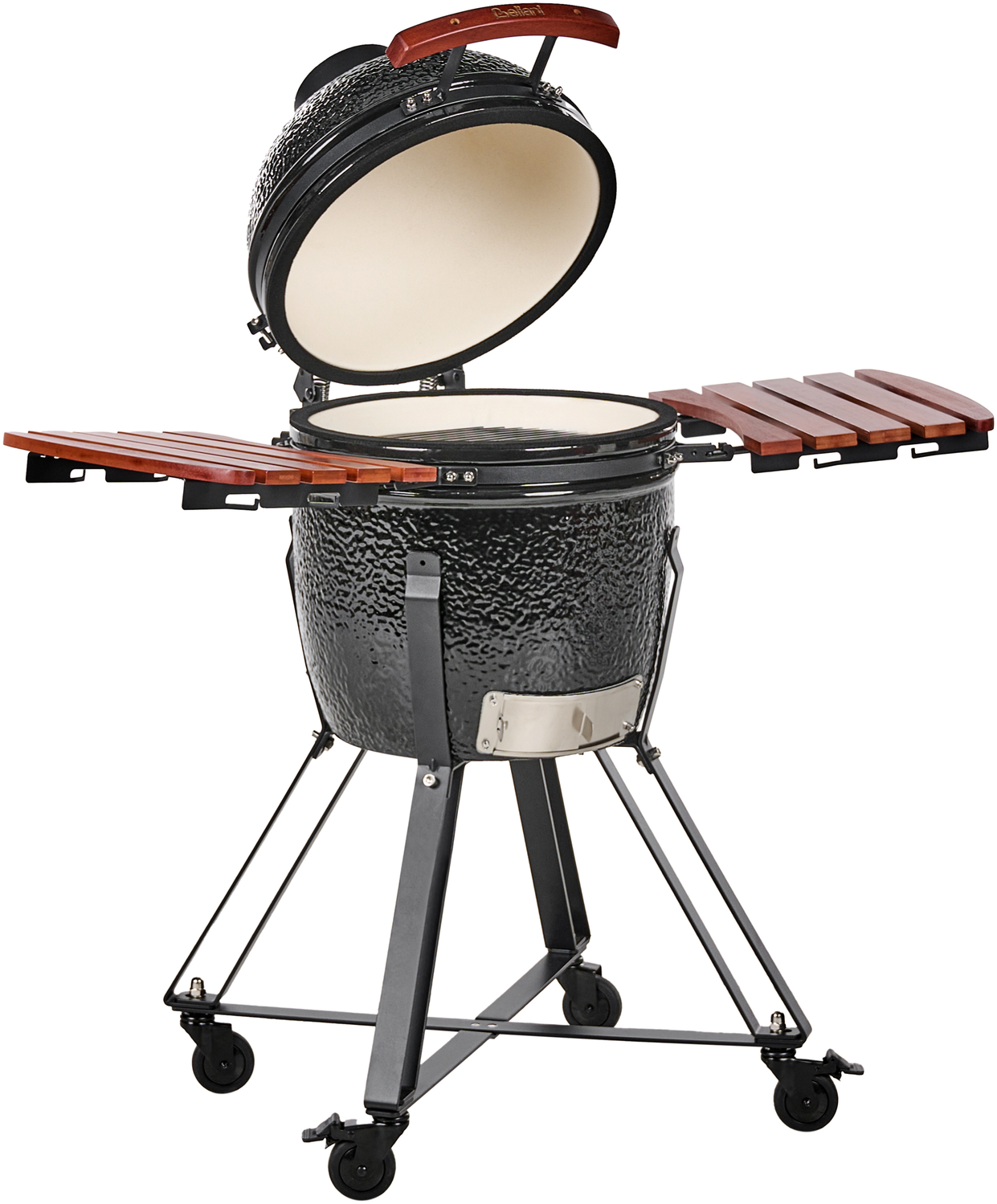 Holzkohlegrill KAMADO Keramik Schwarz