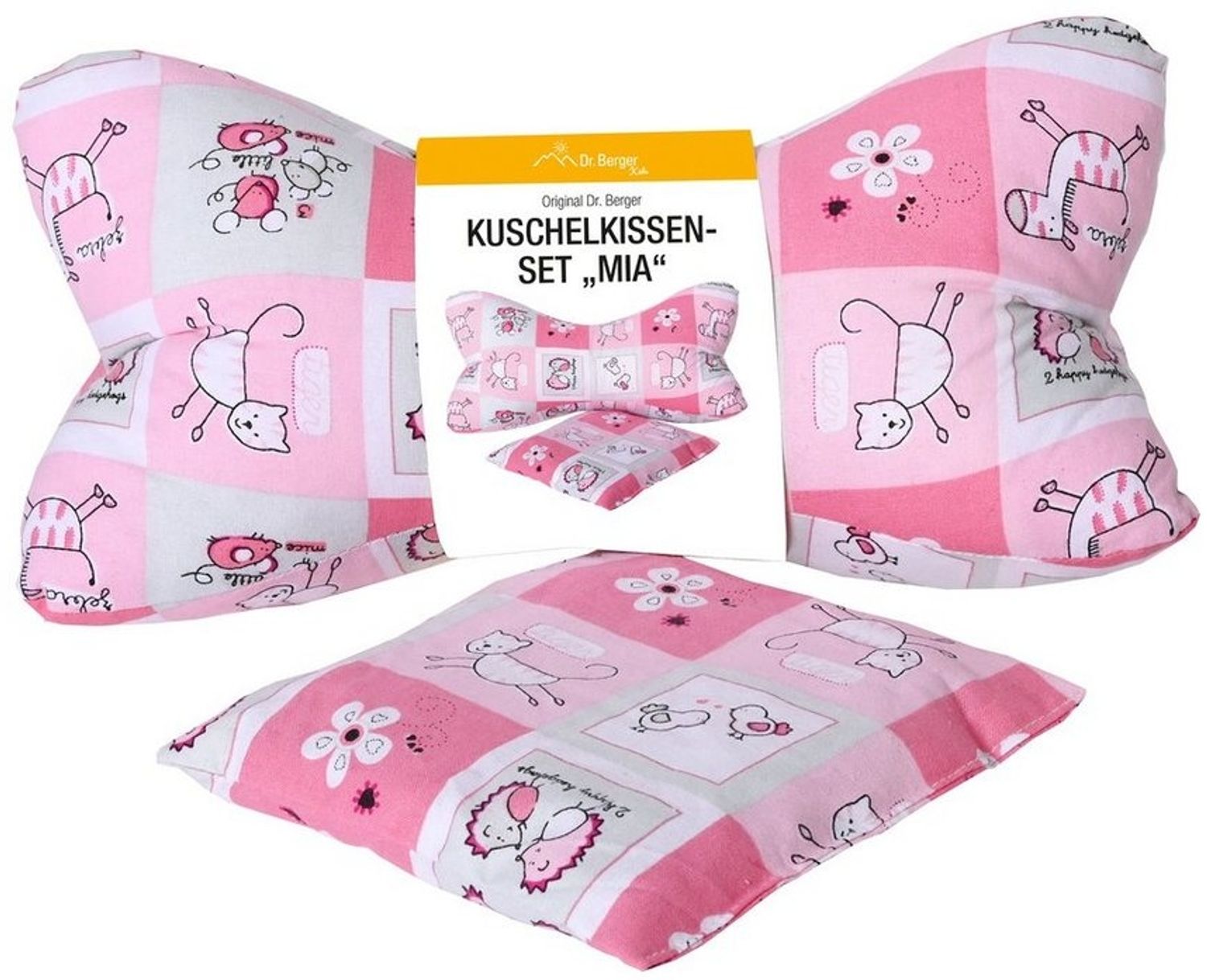 Dr. Berger Nackenstützkissen-Set Kuschelkissen Set "Mia", Set