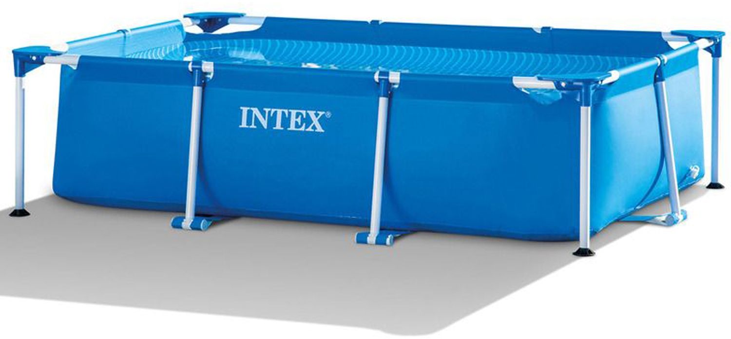 Intex 'Rectangular Frame 260 × 160 × 65 cm' Pool, blau