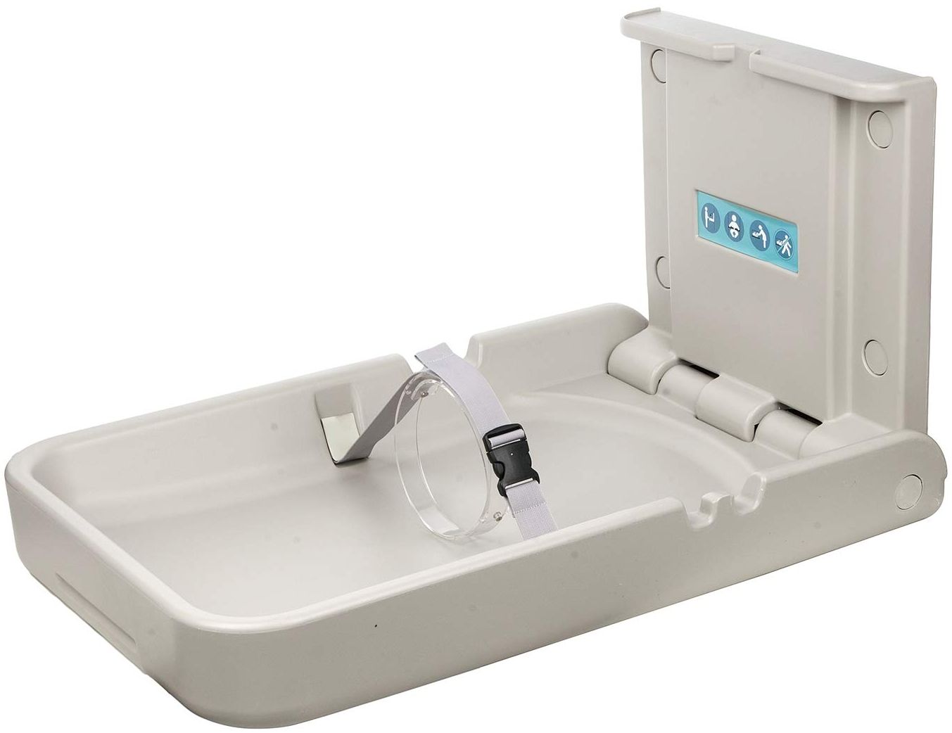 Modundry Baby Wickeln Wickeltisch Sicherheit Faltbare Vertikaler Wandmontage für Einkaufszentrum, Bahnhof, Kindergarten, Zuhause