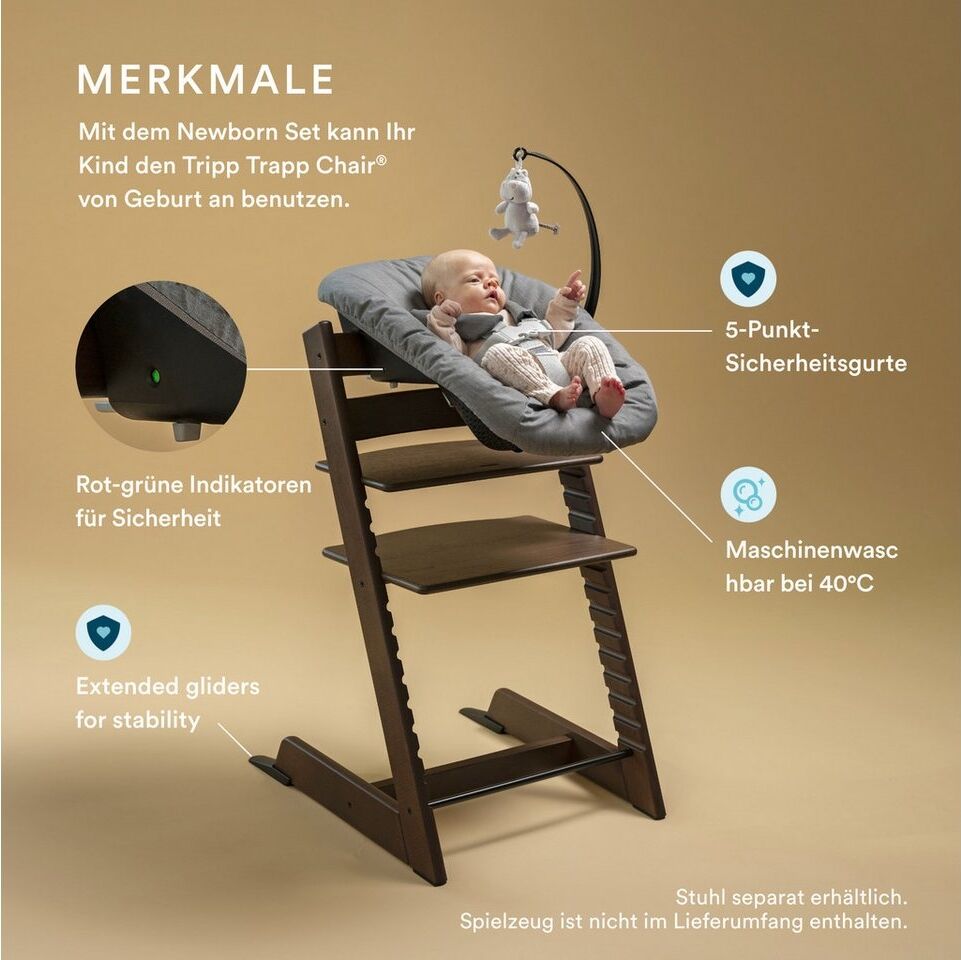 Stokke® Tripp Trapp® Newborn Set™ Deep Grey Grau d