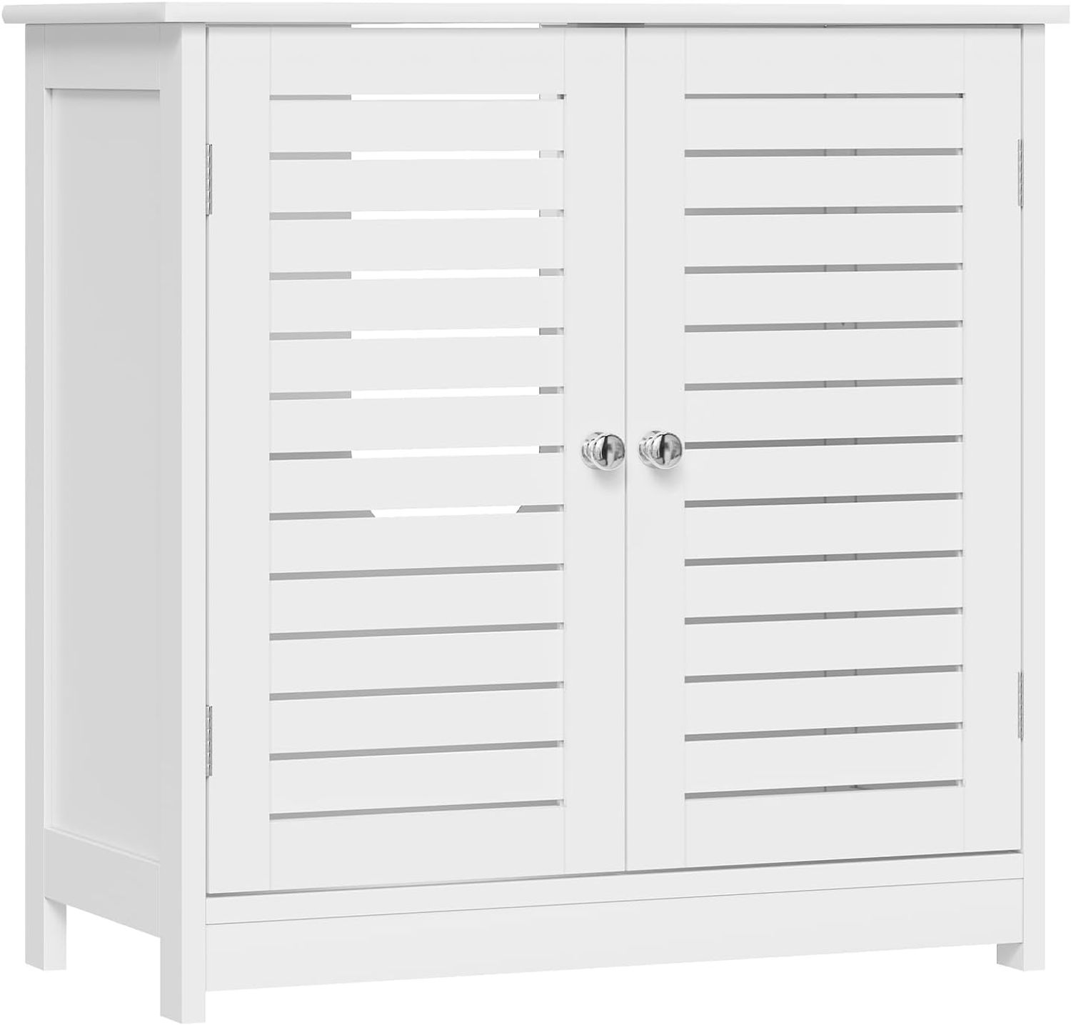 EUGAD Waschbeckenunterschrank Unterschrank Badezimmerschrank Waschtisch Badschrank mit 2 Türe 60 x 30 x 60 cm Weiß