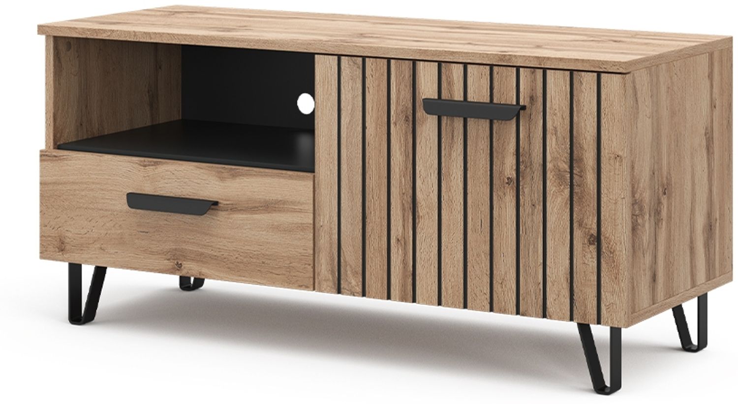 Lowboard Amber Braun 100.2 x 48.5 cm mit Schublade und Tür Vicco