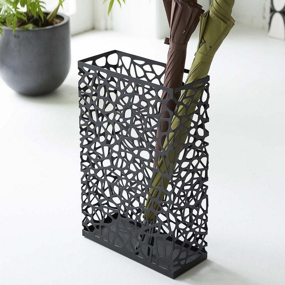 Yamazaki Schirmständer "Nest" Design rechteckig schmal 30x45x12cm, Schirmhalter, Regenschirmhalter, modern