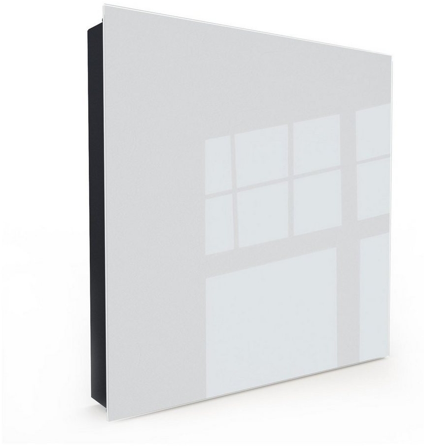 Primedeco Schlüsselkasten Dekor-Schlüsselkasten, Magnetpinnwand und Memoboard mit Glasfront Motiv Hellgrauer Hintergrund