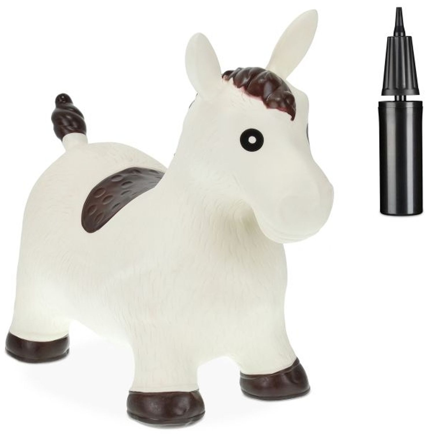 Hüpftier Pferd in Weiß 10042352