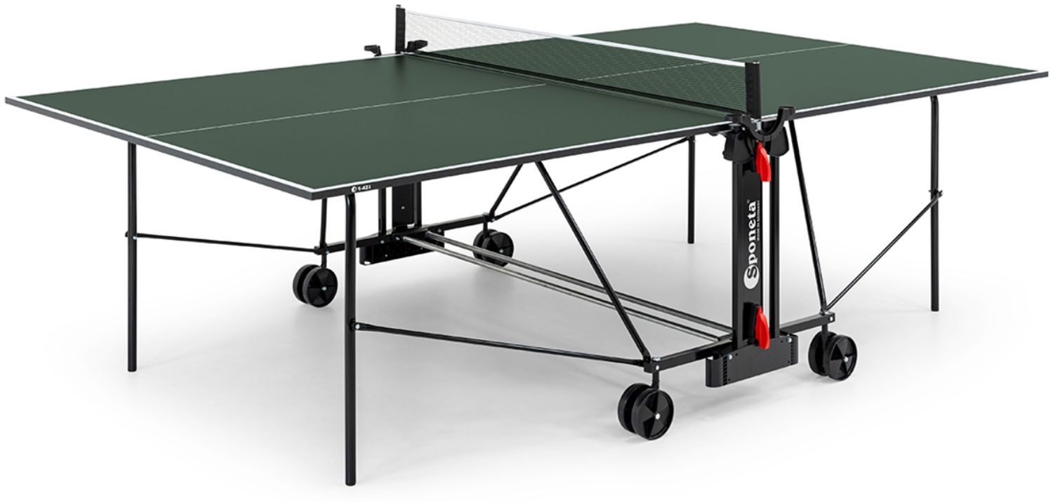 SPONETA 'S 1-42 i' Tischtennisplatte, 274 x 152,5 x 76 cm, Hallentisch, klappbar, grün