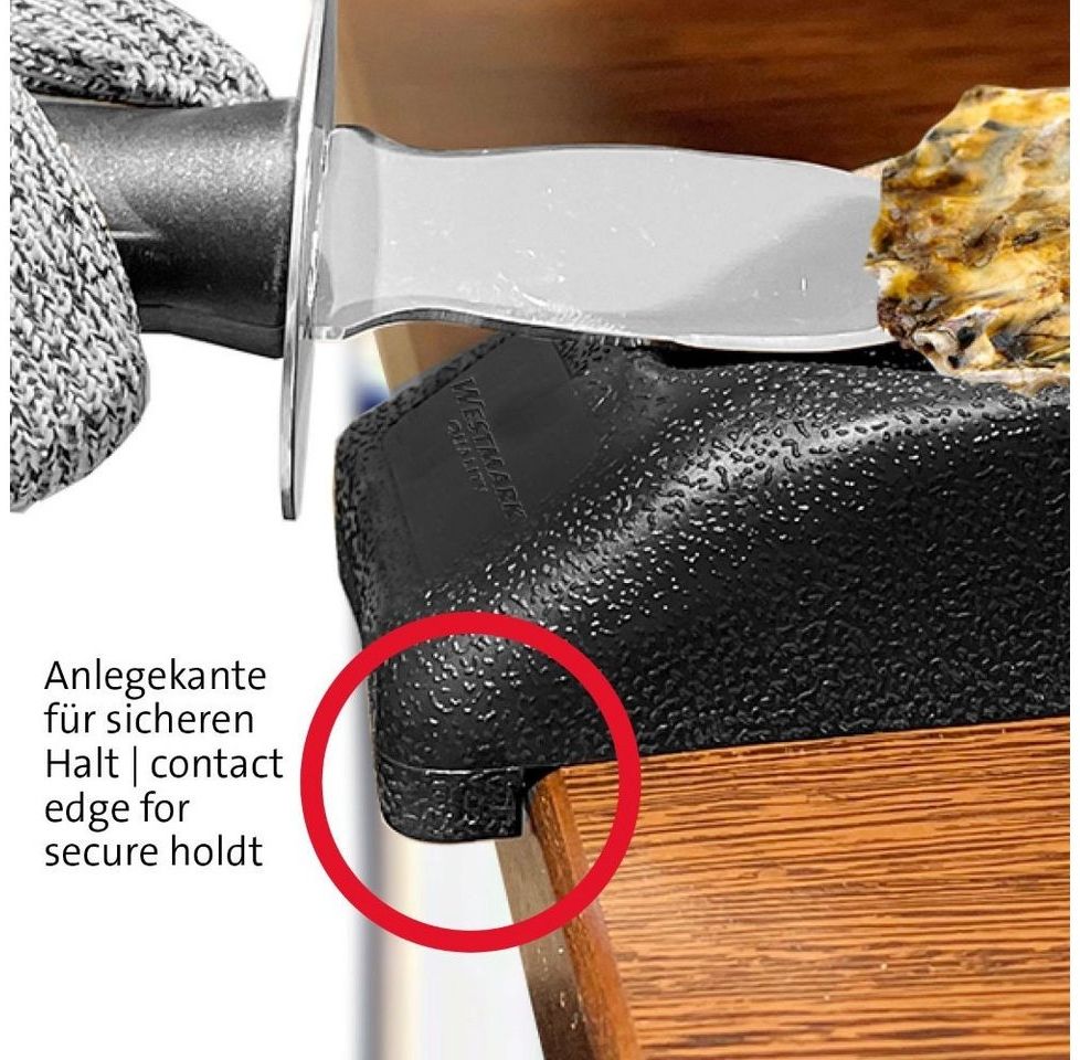 WESTMARK Fischbesteck Set 2tlg. Austernwerkzeug, Edelstahl, PP, PVC, sehr massiv, praktische Anlegekante, spülmaschinengeeignet, BPA-frei