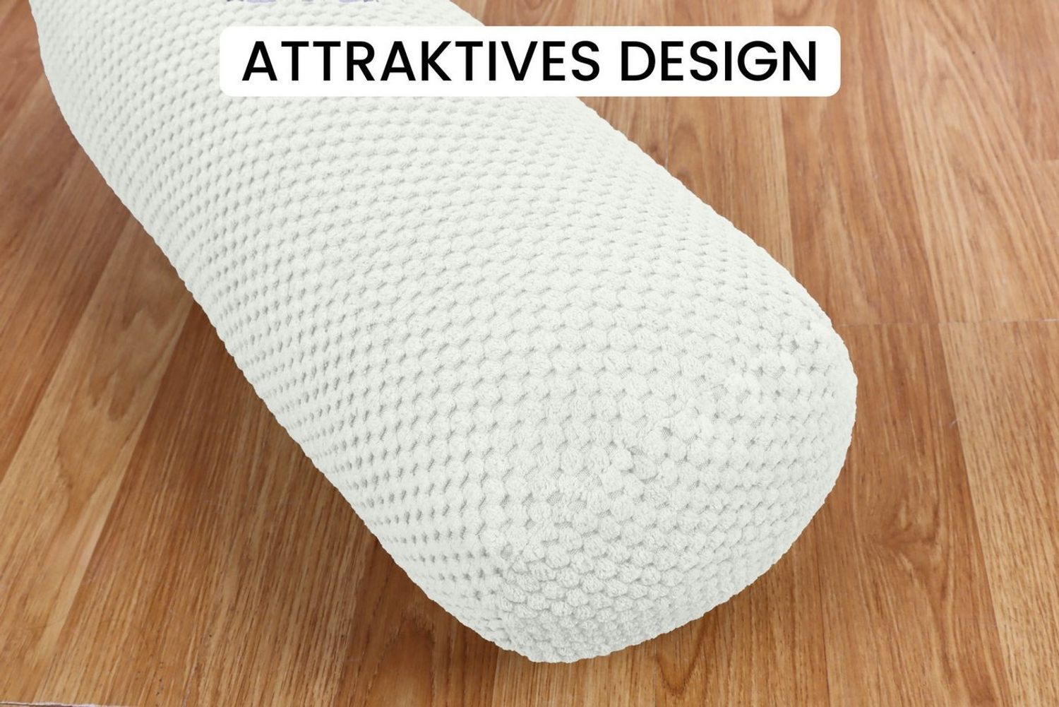 Amilian Nackenrolle 15x40 cm - Kissenrolle mit Bezug - ideal als Dekokissen - Nackenstütze, Kissen mit Bezug, Bettrolle mit abnehmbarem Bezug, Lagerungskissen - Sofakissen - Kissen