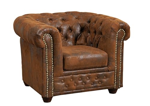 Sessel 94x86x72 braun CHESTERFIELD
