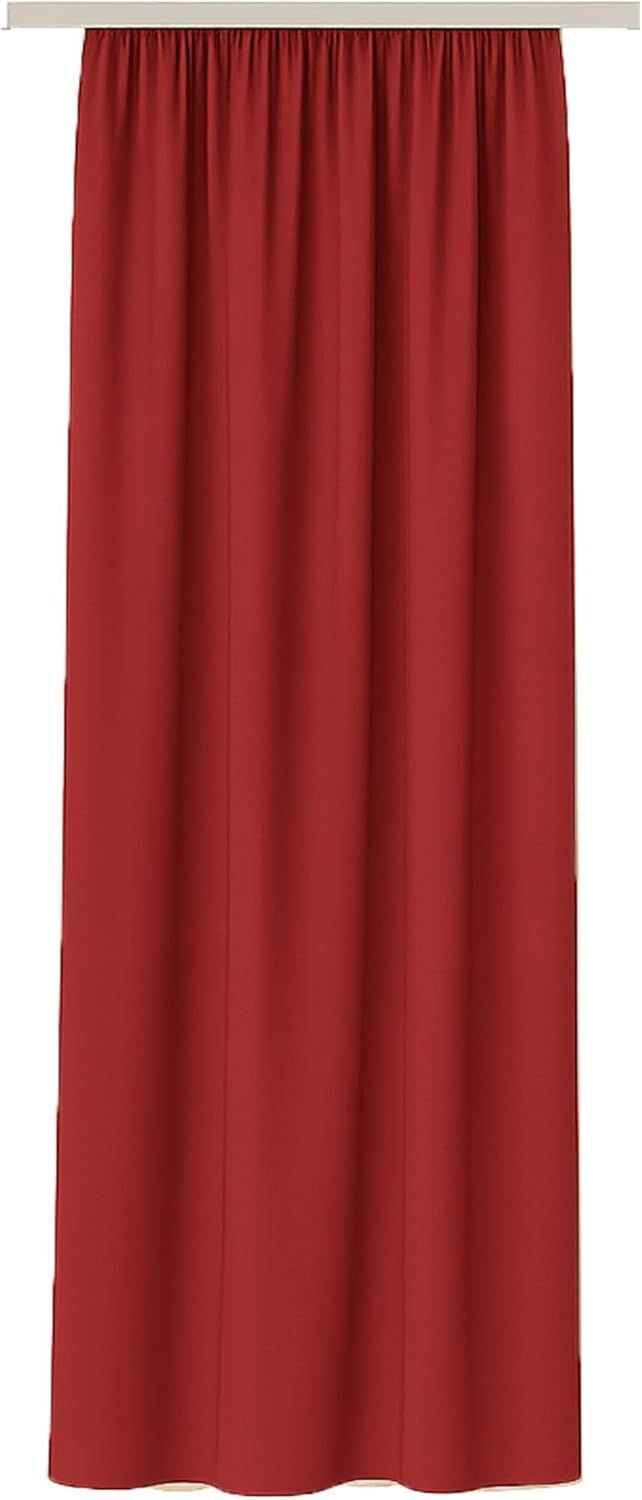 Bestlivings Vorhang "Ellen" mit Universalband (1 St), Kräuselband, blickdicht, Mikrofaser satinähnlich, einfarbig, waschbar bei 30°C, meist bügelfrei