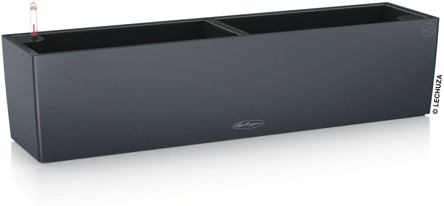 Lechuza Balkonkasten Balconera Color 80 schiefergrau