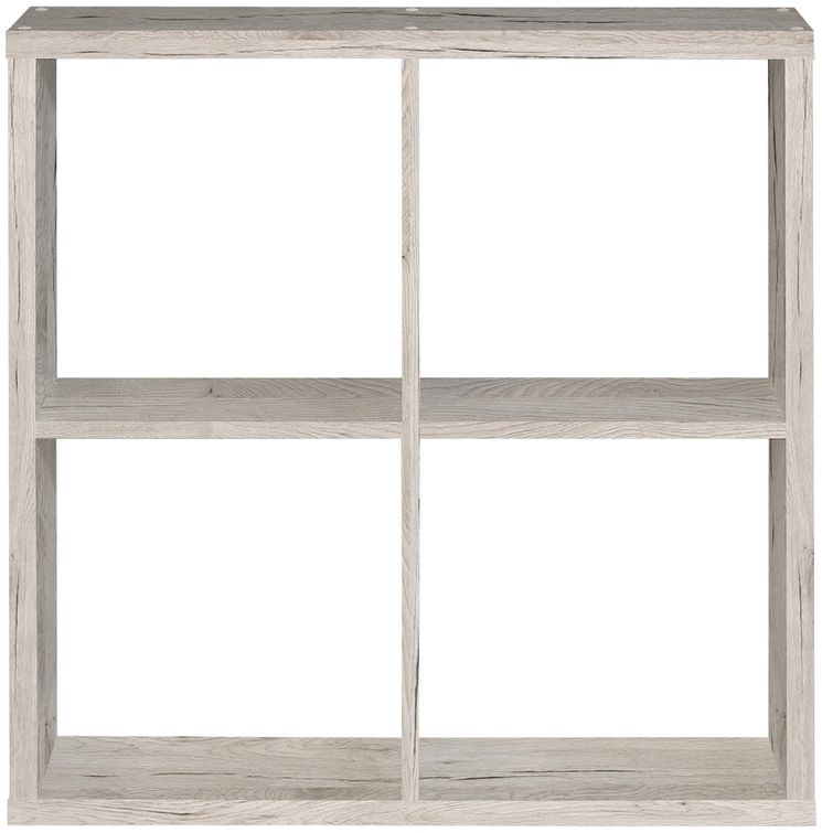 Raumteilerregal >MAURO< 4 Fächer, in Sandeiche Dekor - 72,7x72,8x32,9cm (BxHxT)