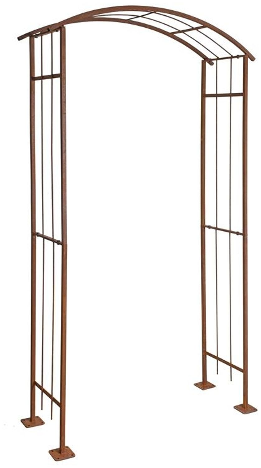 Rosenspalier Rosenbogen Torbogen 120 cm Rankhilfe Rost Metall Kletterhilfe Bogen