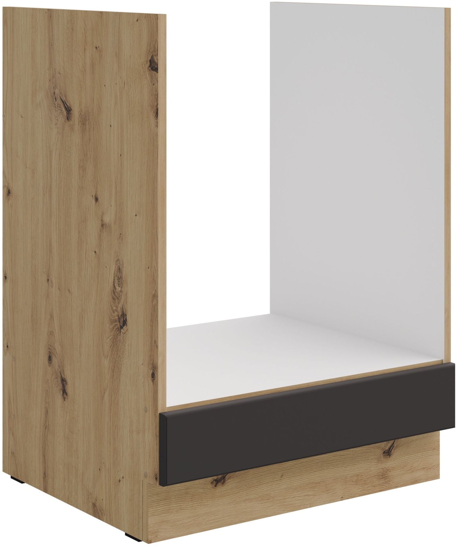 Herd Unterschrank 60 cm Stilo Grau Eiche Artisan Küchenzeile Küchenblock Küche