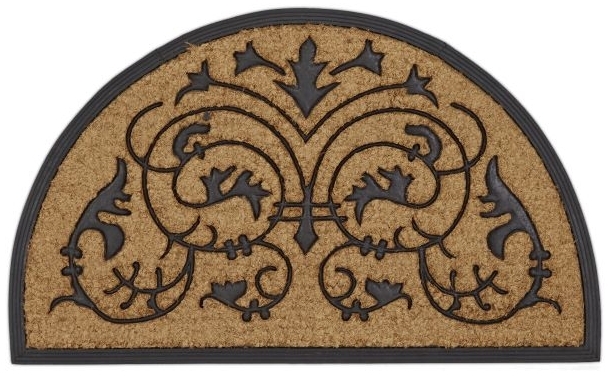 Fußmatte Kokos halbrund 60x100 cm 10016711