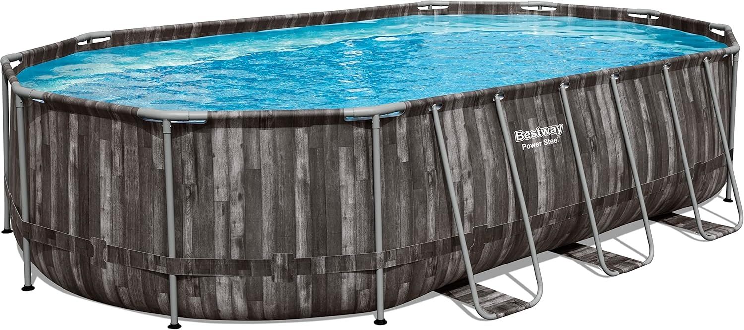 Bestway Power Steel Swimmingpool-Set Oval 488x305x107 cm 92860