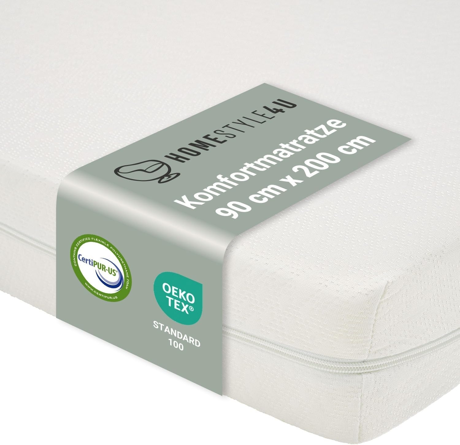 Kindermatratze Matratze Rollmatratze, Schaumstoff Weiß, 90x200