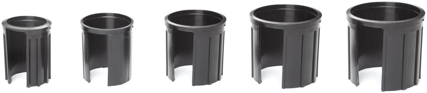 Doppler Granitsockel-Reduzierringe für Schirmstock Ø 25, 32, 38, 48, 52 mm, schwarz