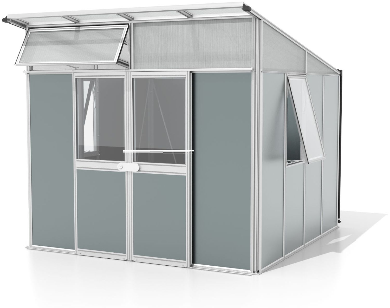 Vitavia Gerätehaus "Kosmos", alu / salbei grün, 7,8 m²