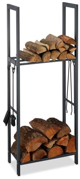 Kaminholzregal mit 2 Ablagen 10026017_946