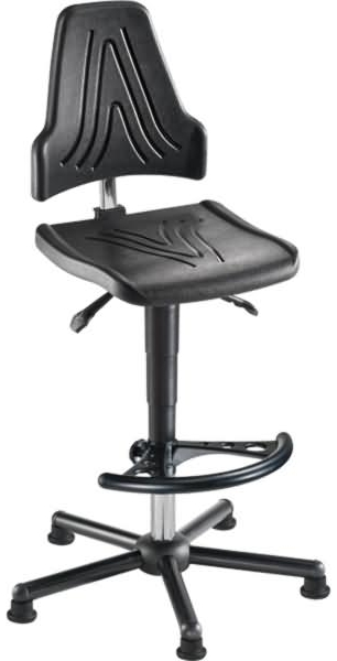 meychair Drehstuhl 11370 W19-25-H-PU-FS7 ESD XXL 250kg schwarz
