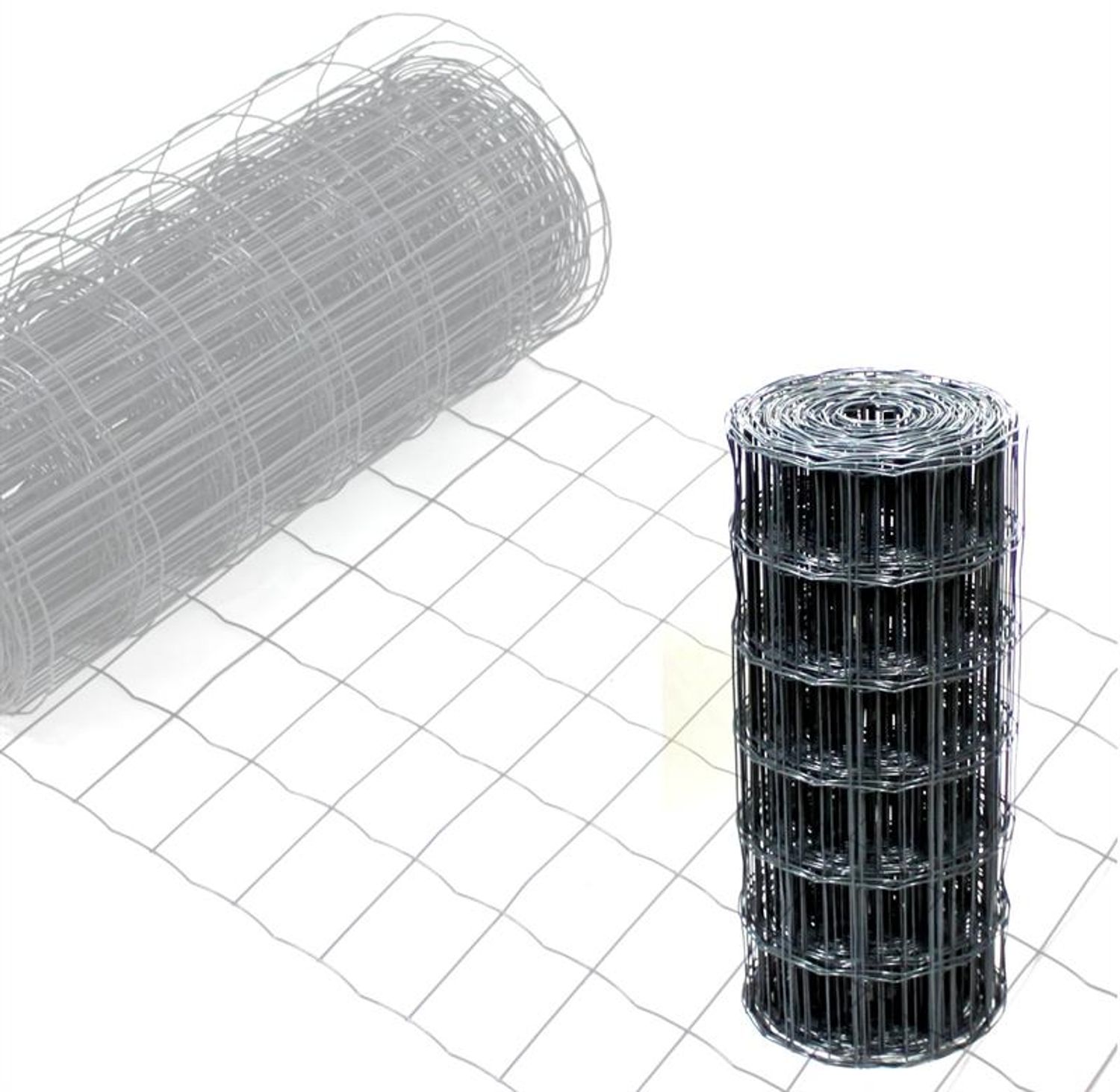 Gartenzaun Maschendraht 0,6x10m Zaun Gitterzaun Schweißgitter Wildzaun RAL7016