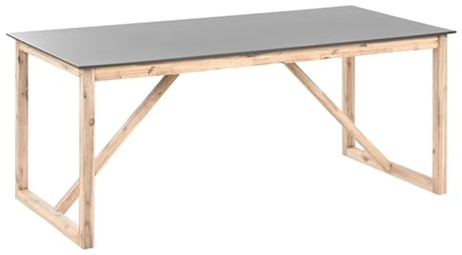 Gartentisch NOTTERI 180 cm 90 cm Beton Grau