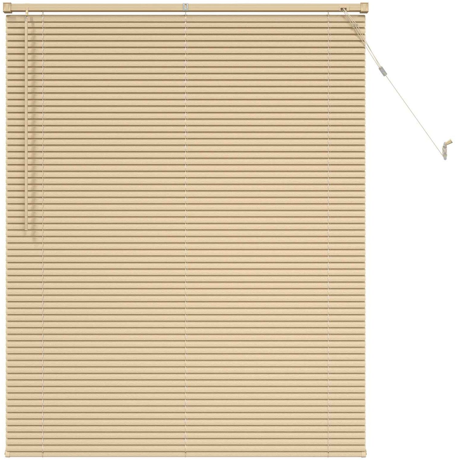 vidaXL Venetianer Jalousie Hellbraun mit Muster 150x120 cm PVC 42003766