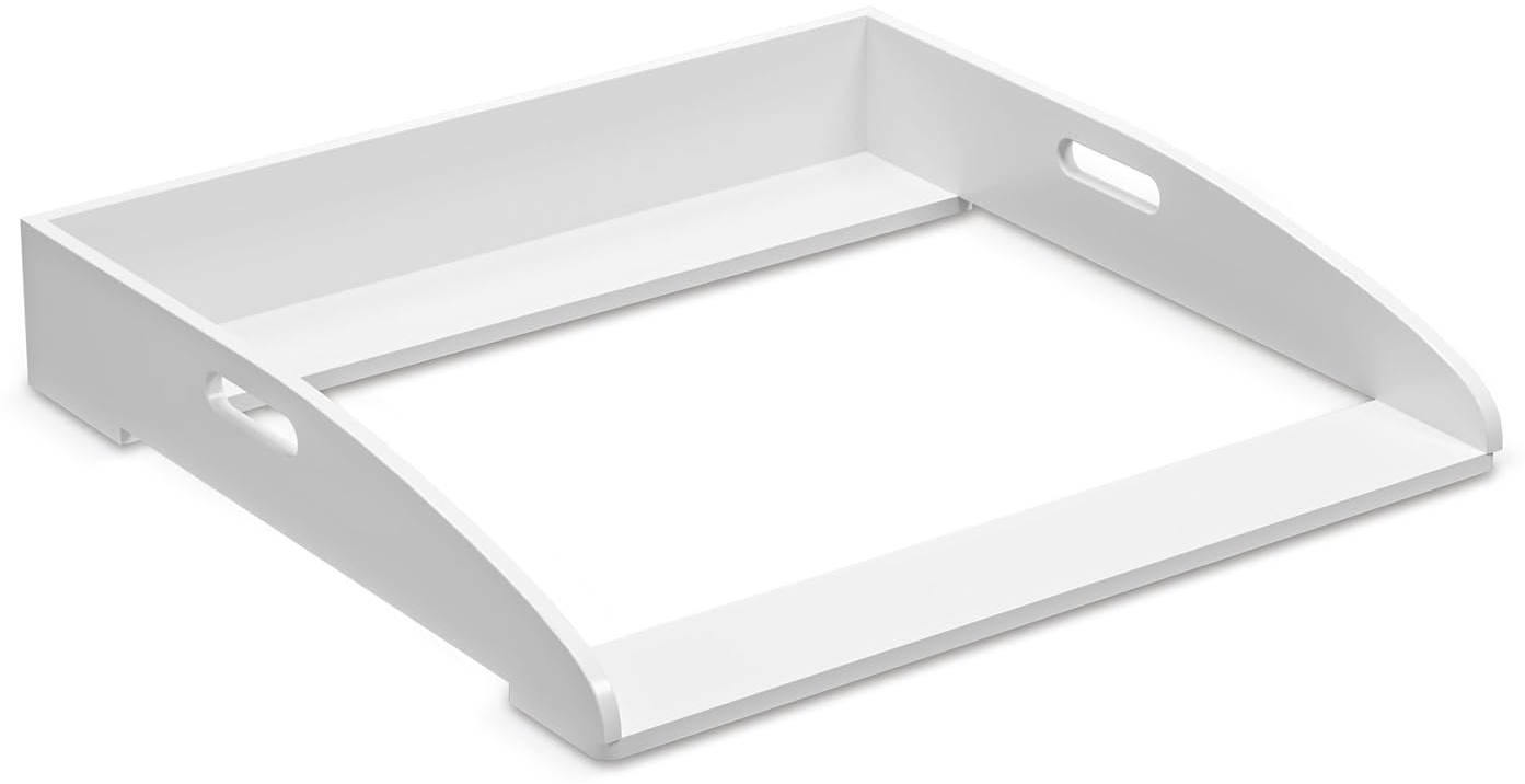 CADANI Wickelaufsatz ILA – Verstellbarer Universal Wickeltisch-Aufsatz kompatibel mit IKEA Kommoden Malm, Hemnes, Nordli – 77×76×12 cm, Weiß mit Kippschutz & Sicherer Befestigung für Wickelkommoden