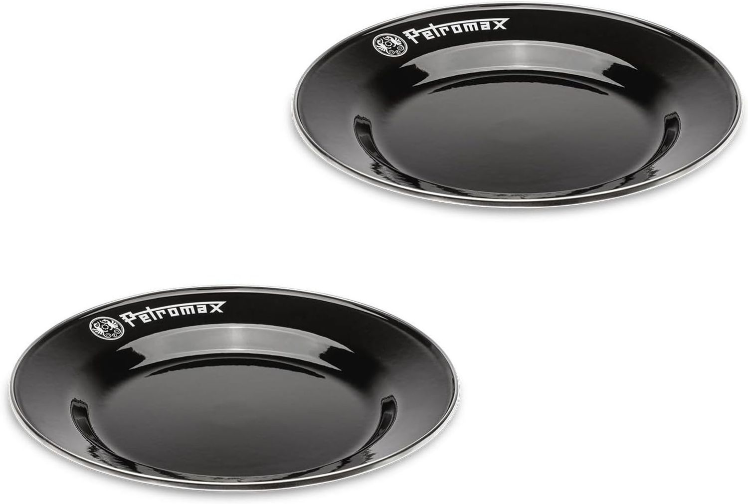 Petromax Teller Emaille 2er Set 26 cm schwarz