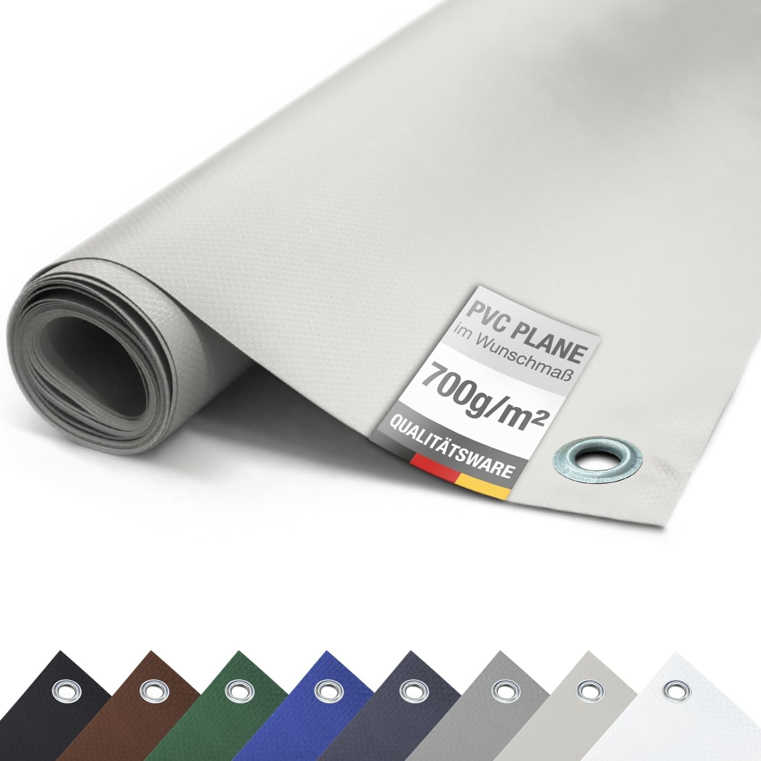 ANKO Planen Schutzplane Plane PVC 700g/m² LKW Plane mit Ösen Abdeckplane, Gewebeplane Schutzplane matt reißfest stabil