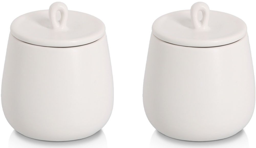 Zeller Present Gewürzbehälter Gewürzdose, 2-tlg, Keramik, (Set, 2-tlg), schützt vor Feuchtigkeit, 220 ml