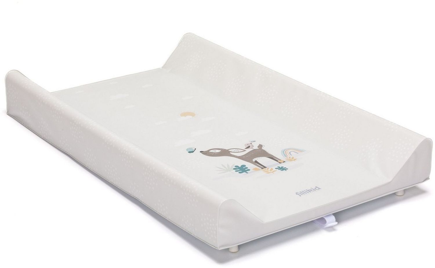 Fillikid Wickelplatte inkl. Wickelauflage Exklusiv | Wickelaufsatz zum Aufsetzen auf Baby- & Kinderbetten 60x120 cm und 70x140 cm | Wickeltisch Wickeltischaufsatz 80x50 cm