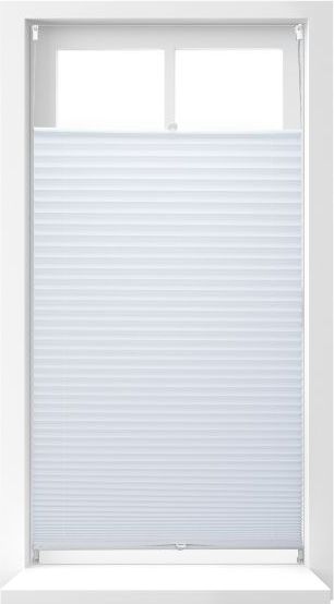 Plissee Rollo weiß ohne Bohren, 90x210 cm