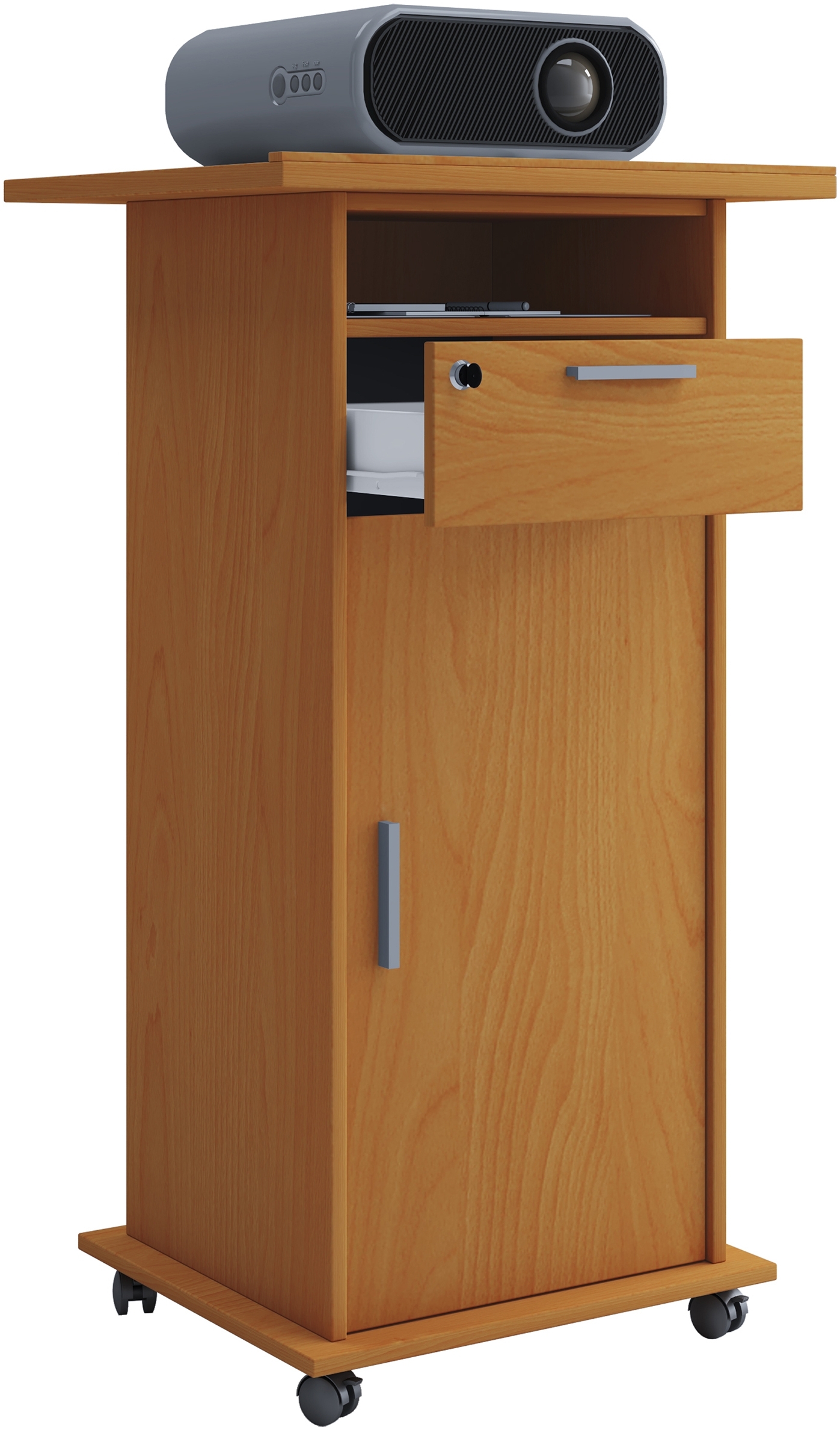 VCM Hifi-Möbel Neta 914388 Buche H. 108 x B. 60 x T. 50 cm