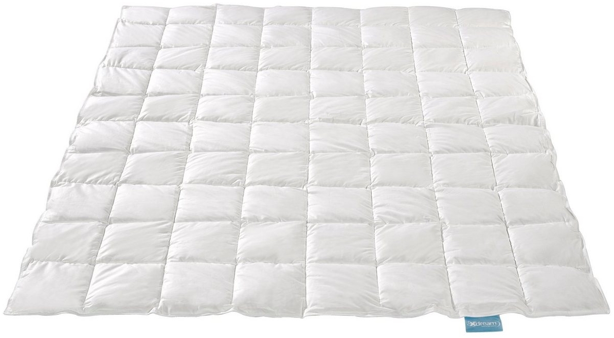 XDREAM Daunenbettdecke Nature Daunendecke, 135x200 cm und weitere Größen, Füllung: 90% Daunen, 10% Federn, Bezug: 100% Baumwolle, alle Wärmeklassen, Sommer oder Winter