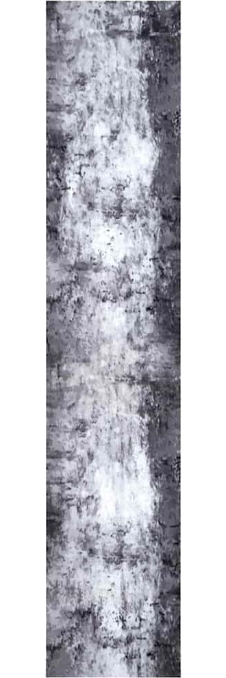 vidaXL Küchen Teppich Grau 300 x 60 cm Samt 42013418