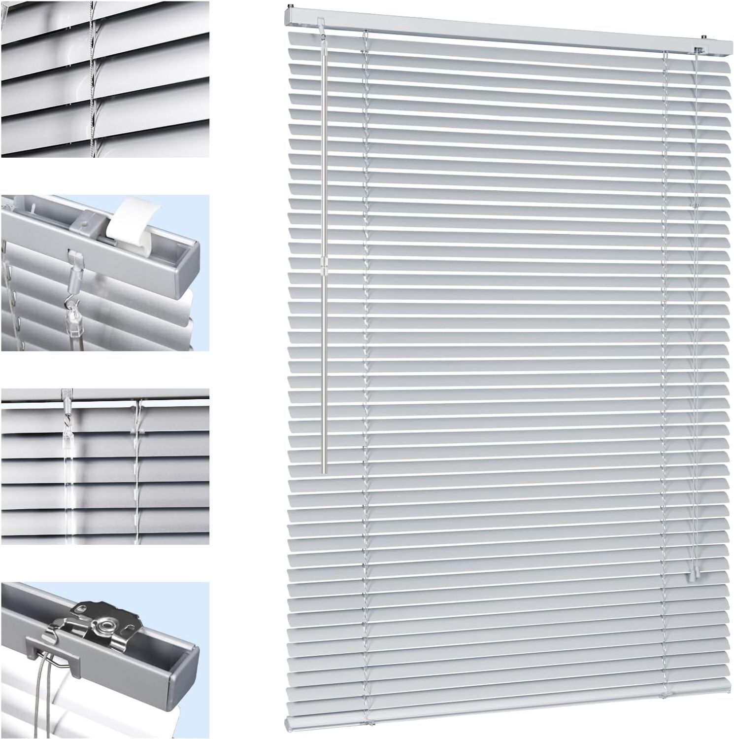 Sekey Klemmfix-Jalousie 60x130cm 60x130cm, Silber