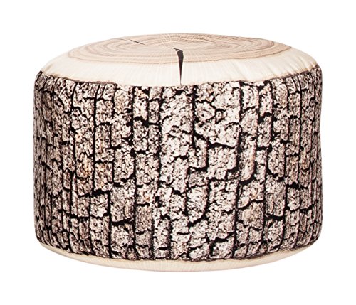 Sitting Point Sitzhocker DotCom Wood, Outdoor-Sitzsack mit modernem Design, 60 l, Natur